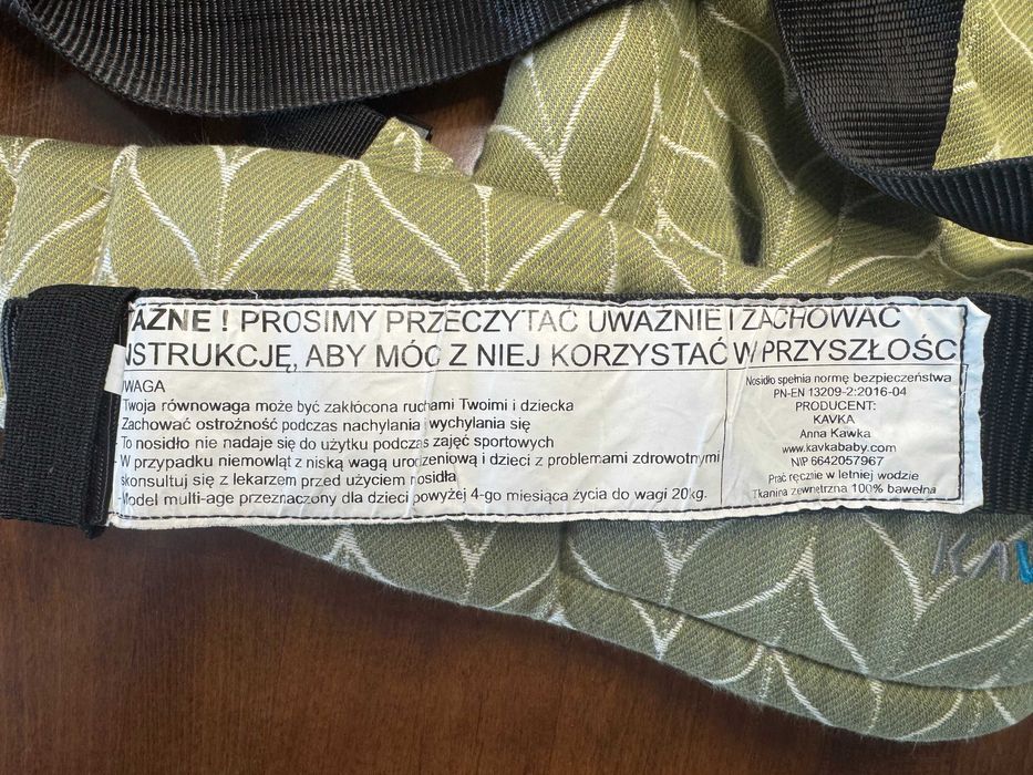 Nosidło, nosidełko ergonomiczne Kavka Multi-Age
