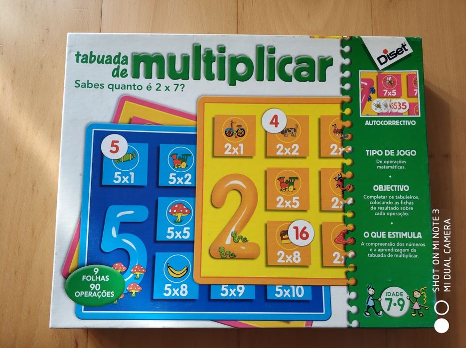 Tabuada de multiplicar