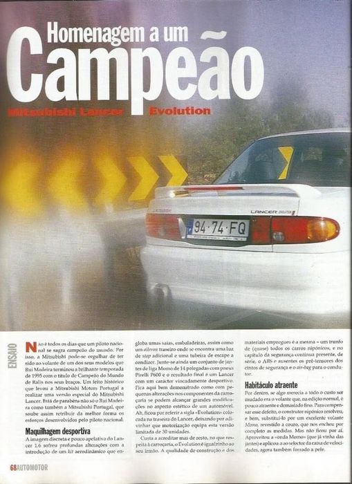 Mitsubishi Lancer 1600 Evolution