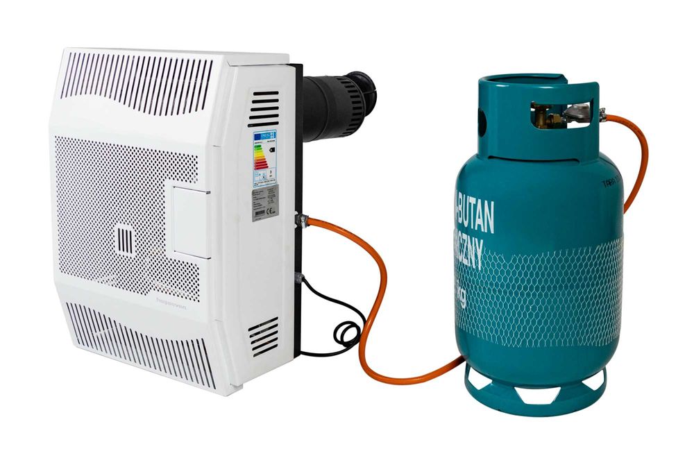 Ogrzewacz gazowy żeliwny HDU 3 DKV z wentylatorem na butle i GZ