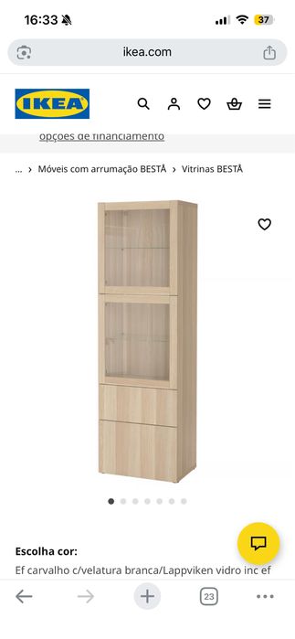 Vitrina BESTA do Ikea