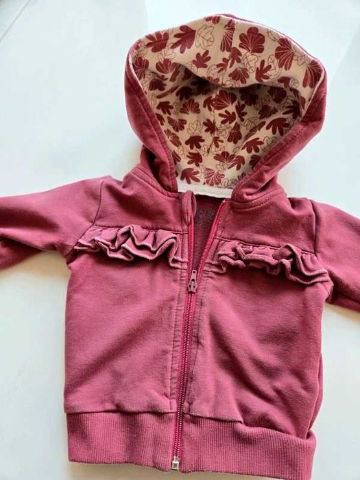 O. słodka bluza z kapturem dla maluszka bardzo dobrej jakości