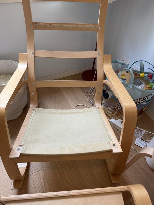 Cadeira baloiço e banco ikea poang