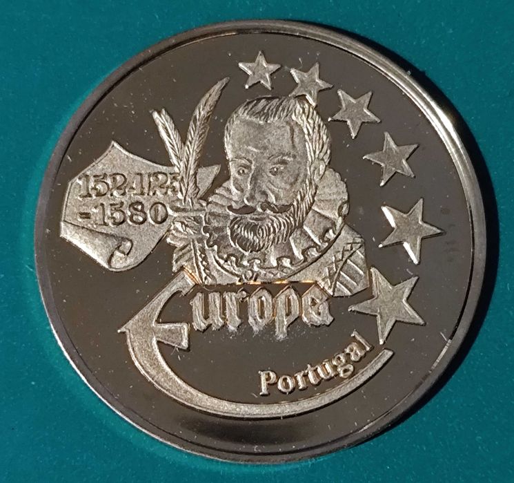 Rara Moeda Medalha Proof de ouro 50 euros - 2.835  gr - 14 K - 1999