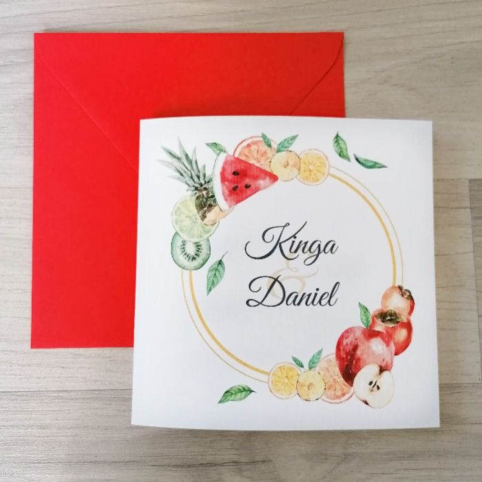 Zaproszenia na ślub SOCZYSTE OWOCE