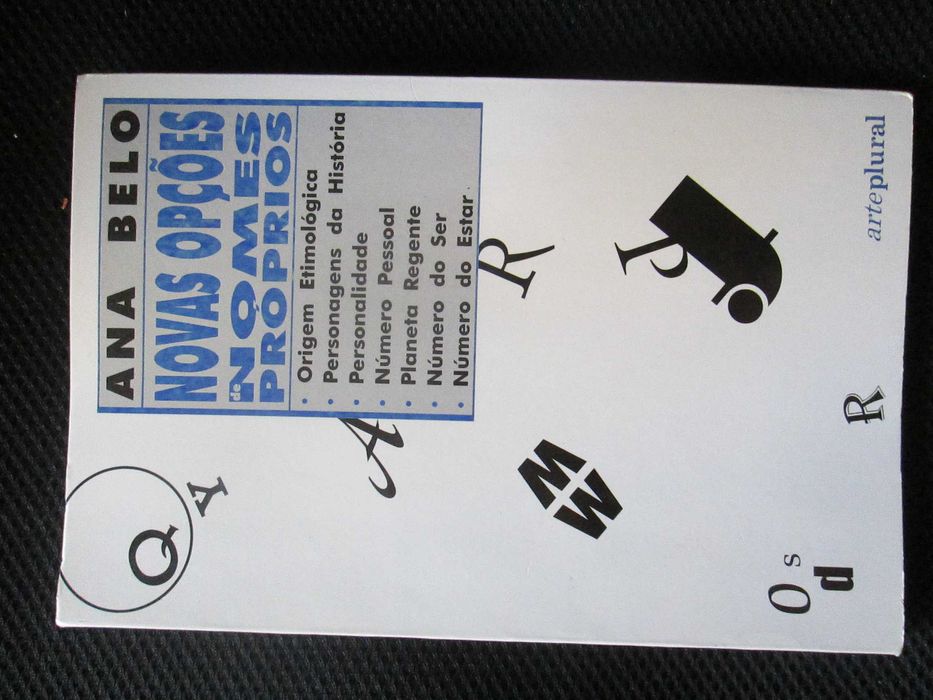 Nomes próprios - 600 Novas opções de nomes próprios, de Ana Belo