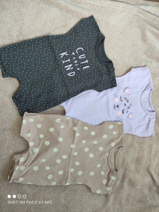 Zestaw paczka ubranek dla dziewczynki rozmiar 62