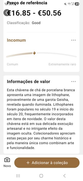 Serviço de chá oriental com imagem no fundo