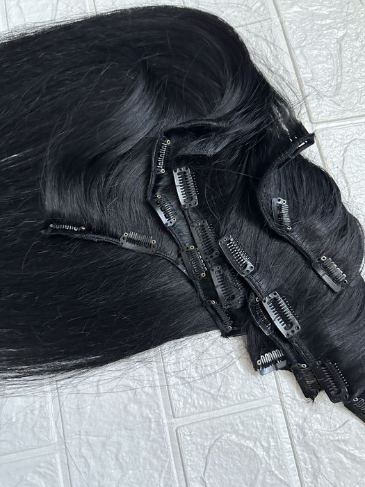 Волосся натуральне  на тресах заколках трессах волосы нвтуральные