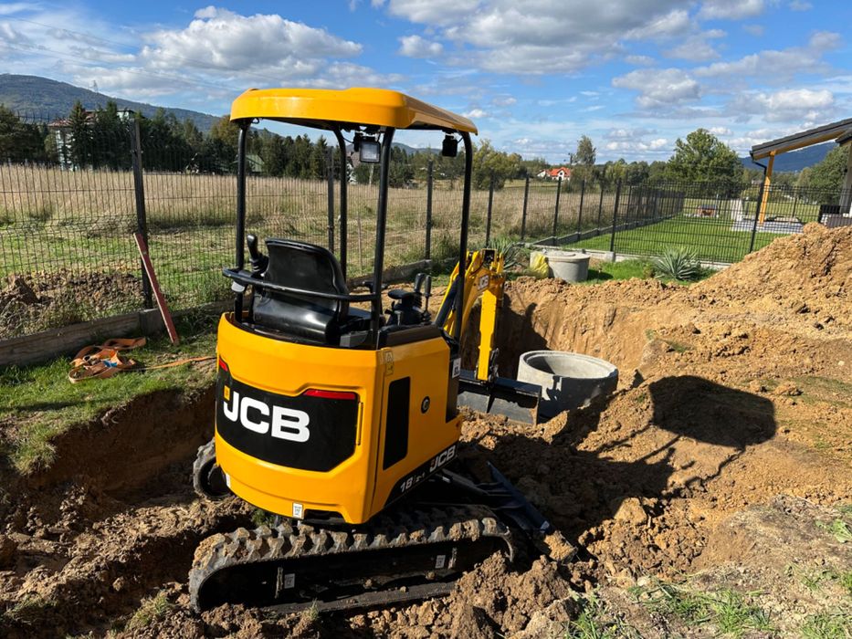 Usługi Minikoparka 1,7 t / Wozidło budowlane / drenaż / wymiana gruntu