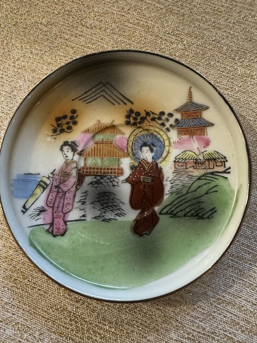 Японсий кофейный сервиз. фарфор