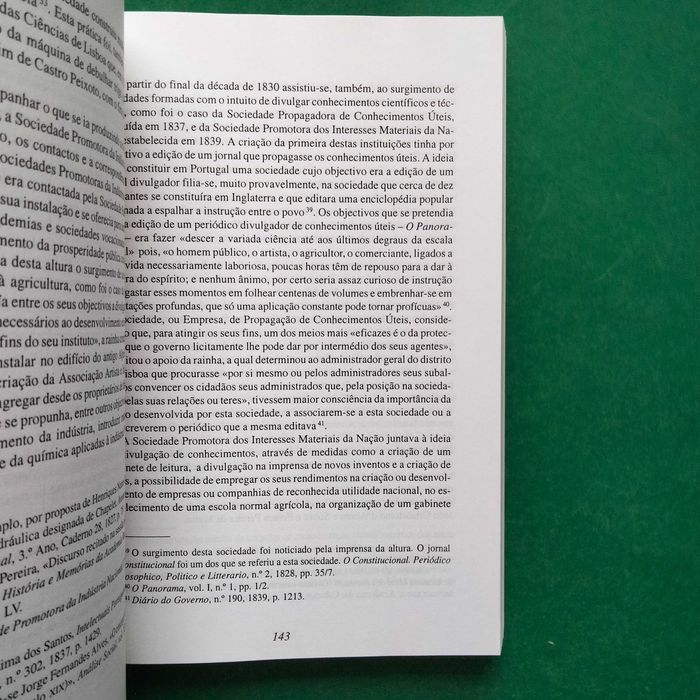 Ciência, Tecnologia e Desenvolvimento Industrial Portugal Oitocentista
