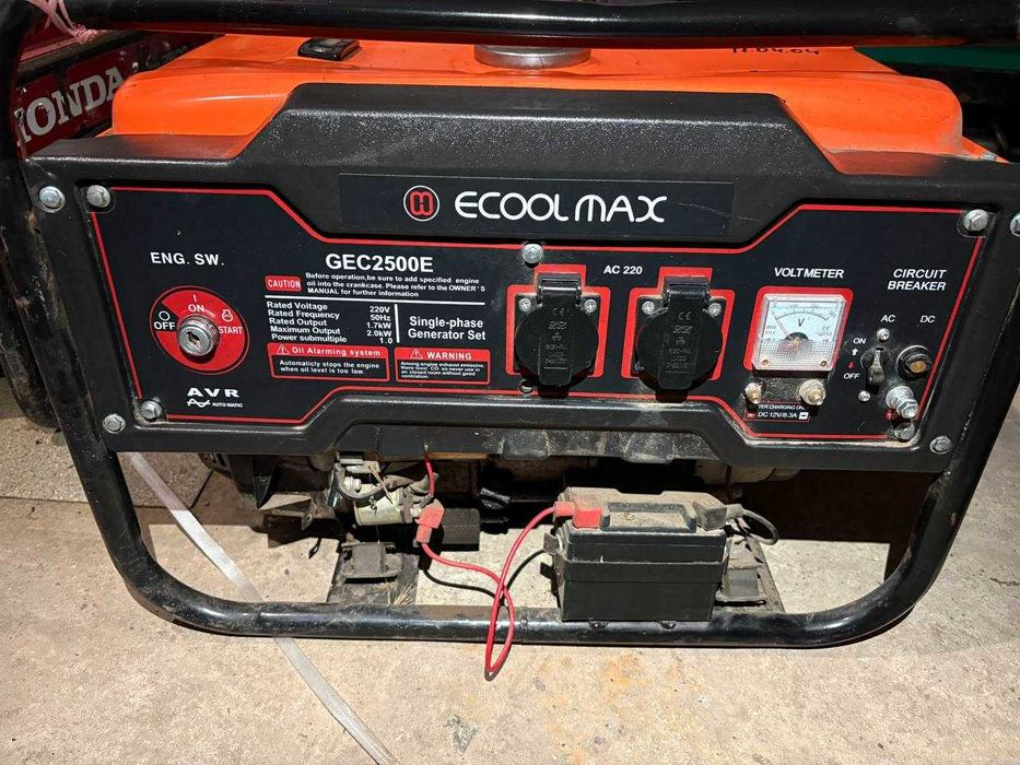 Генератор Бензиновий Ecoolmax GE2500E