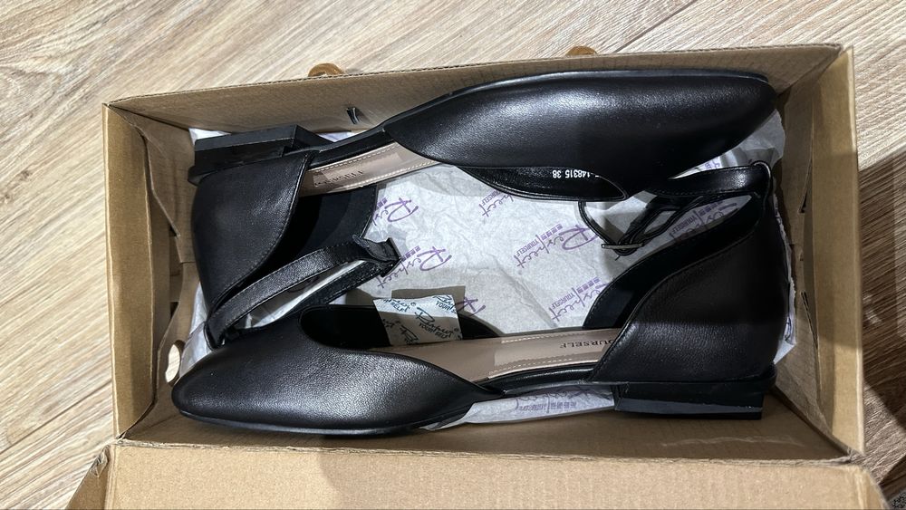 Дуже круті шкіряні балетки (стан нових) Respect