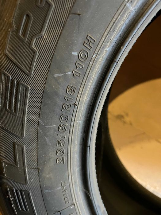 Резина всесезонна Bridgestone Dueler 265/60 R18 майже нова