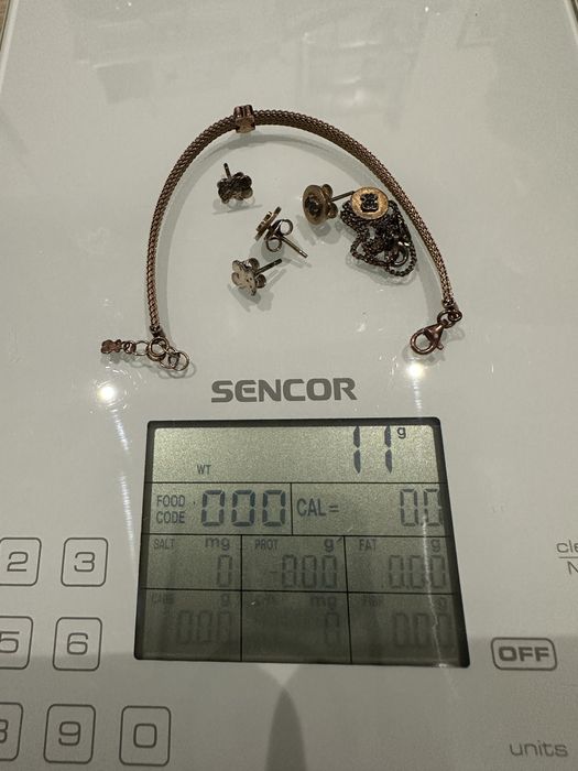 Zestaw biżuterii Tous pozłacane - 2 bransoletki, 2 pary kolczyków