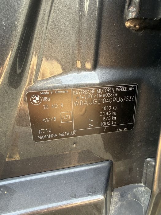 Бмв 1 1.8 дизель