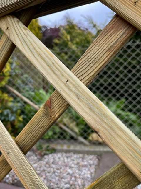 Płot Drewniany 250x180cm  Płoty Pergole Mocne i Solidne Ogrodzenie