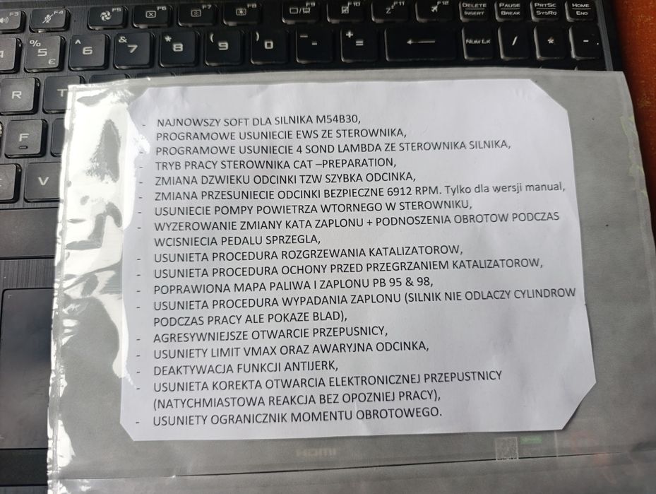 BMW E46 3.0i sterownik ms43, po modach