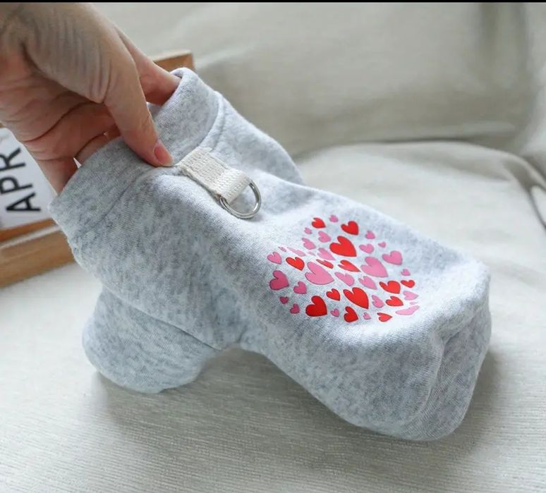 Camisola corações PET XS