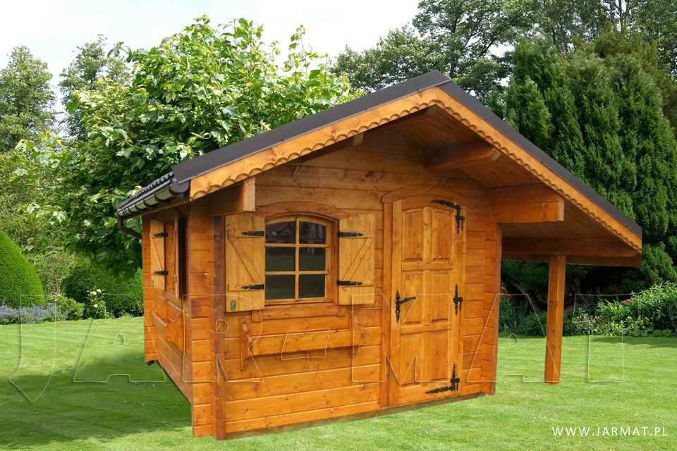 Dom Drewniany Ogrodowy Model G02 Płazy Bale JARMAT.PL