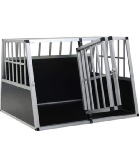 Aluminiowa skrzynia transportowa dla psa 96,5. ×74,5 × 13 pisać na pri