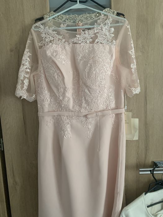 Sukienka koronka rozowa 40 L Nowa