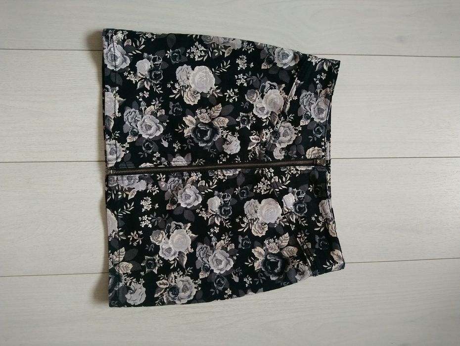 Джинсова спідниця на замочку 14 розмір