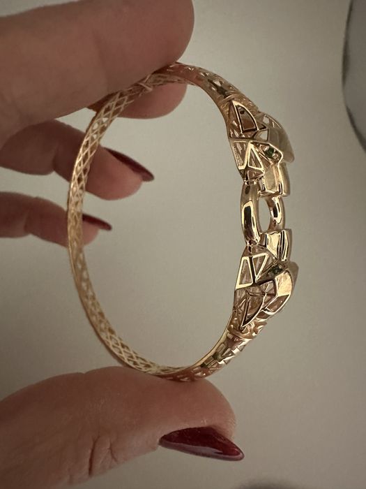 Браслет 9.08(18р) Пантера без вставок, полновєс, 9.1г зрлото 585 проба