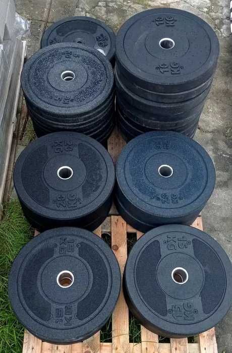 Zestaw 100 KG obciązenia BUMPER olipijskie 51mm