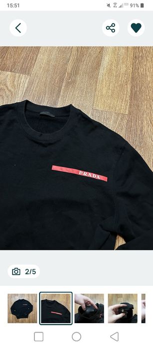 Світшот Prada Red Tab