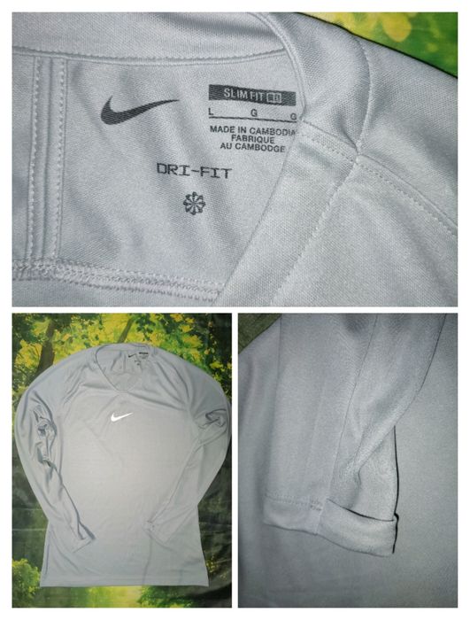 Męska koszulka treningowa z długim rękawem Nike Dri-Fit – Rozmiar L (Slim Fit)