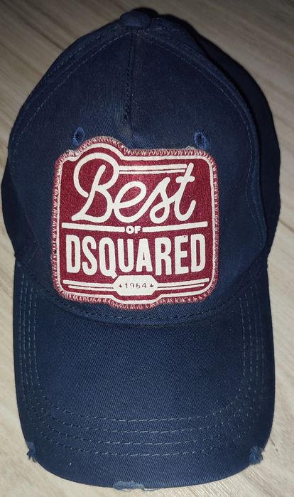 Czapka z daszkiem Dsquared granatowa