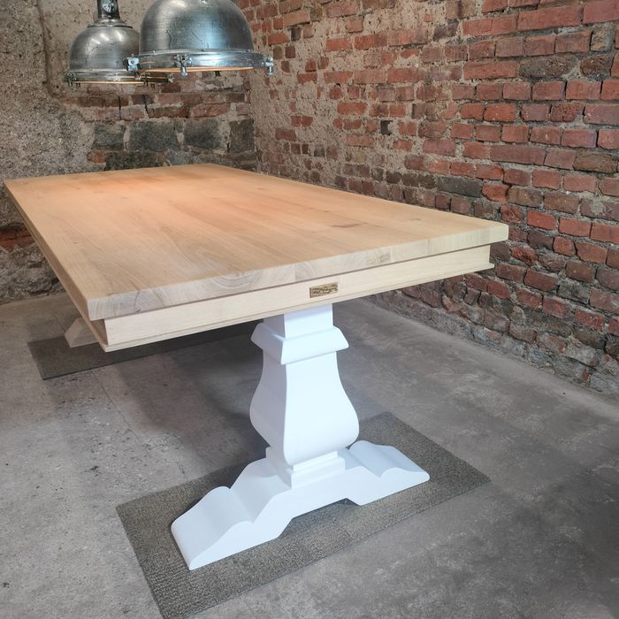 Stół dębowy klasztorny Loft Glamour lity dąb