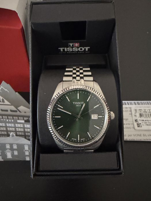 Tissot Ballade 40mm - Prateado e verde com garantia