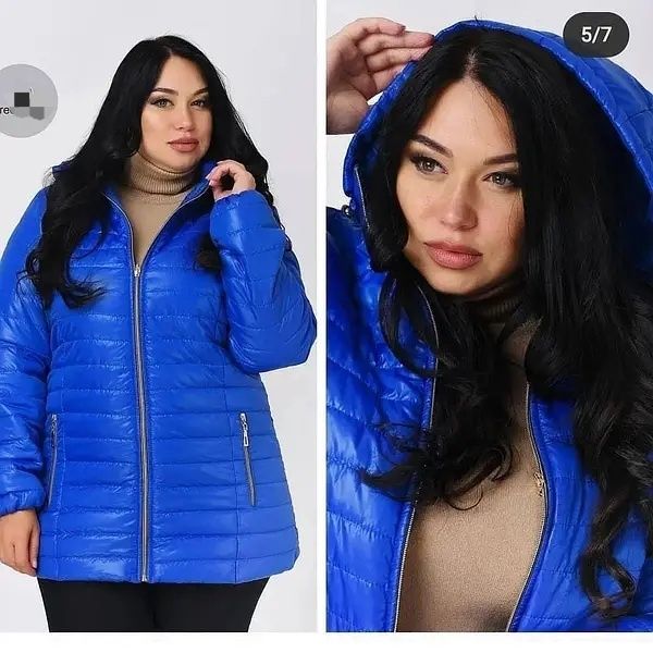 Женская удлинённая демисезонная куртка больших размеров. 54-78р