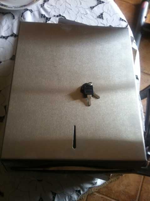 Porta papeis inox - Novo