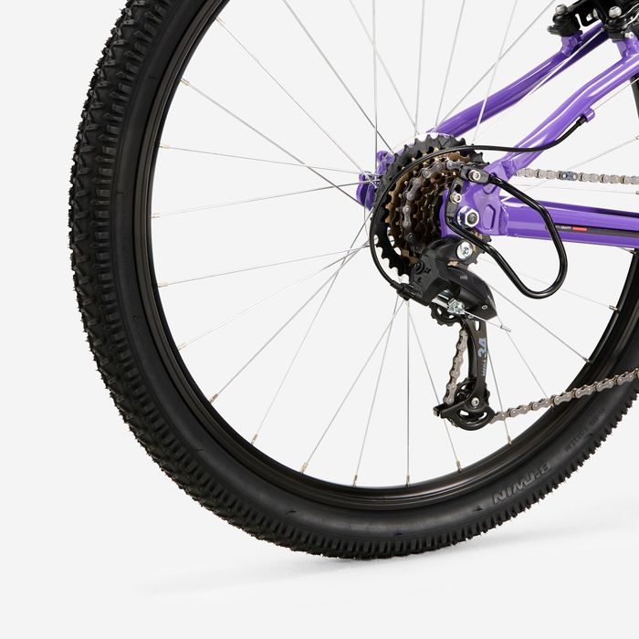 Bicicleta BTT EXPL 500 26" 9-12 Anos Roxo