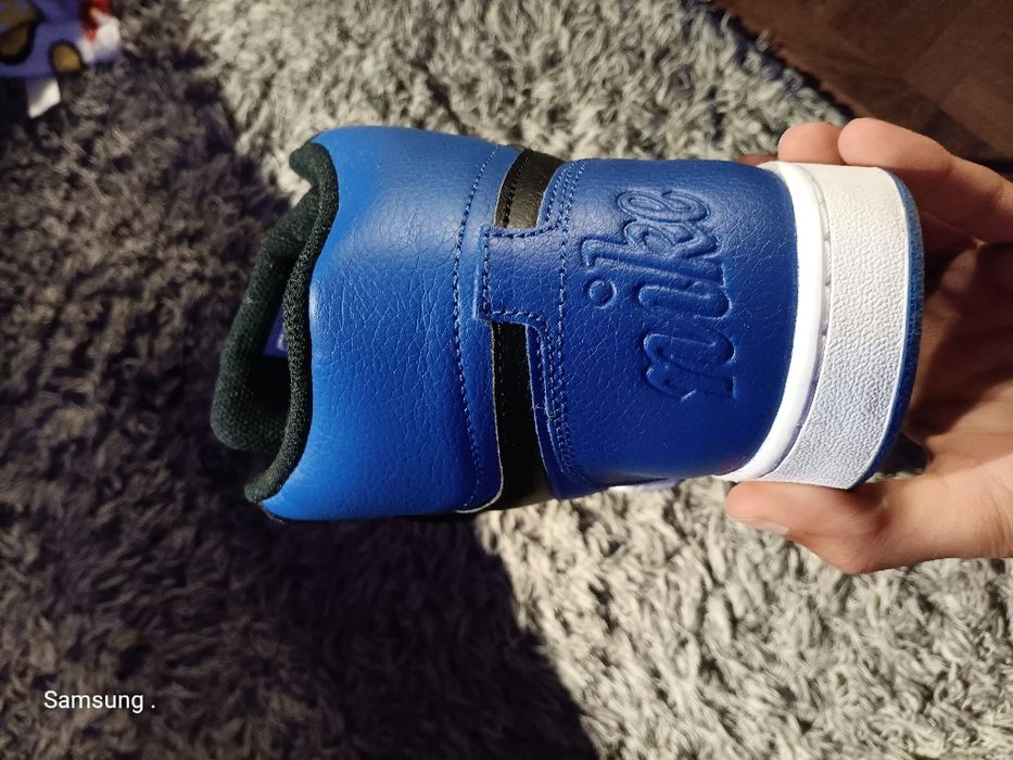 Tenis nike ebernon mid azul e preto 42.5/43