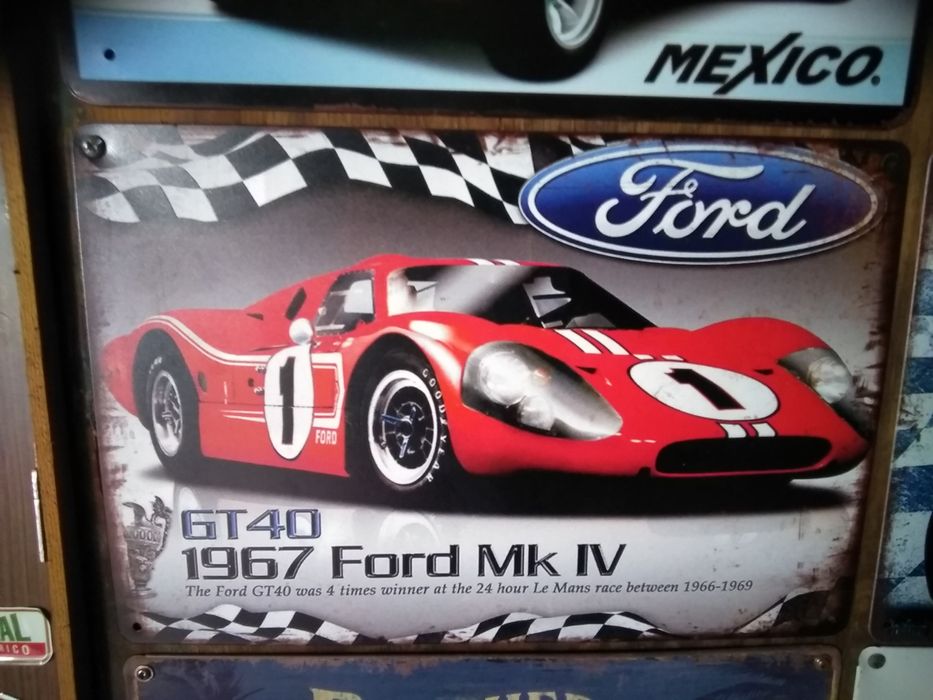 Placas metálicas vintage