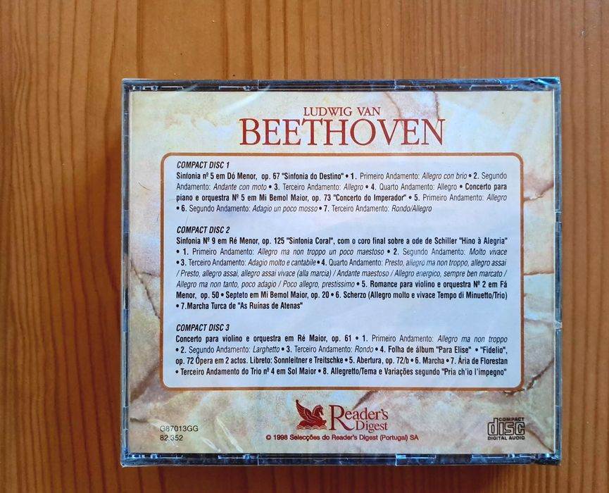 Coleção "Grandes Compositores" Reader’s Digest – Chopin, Mozart e Beethoven