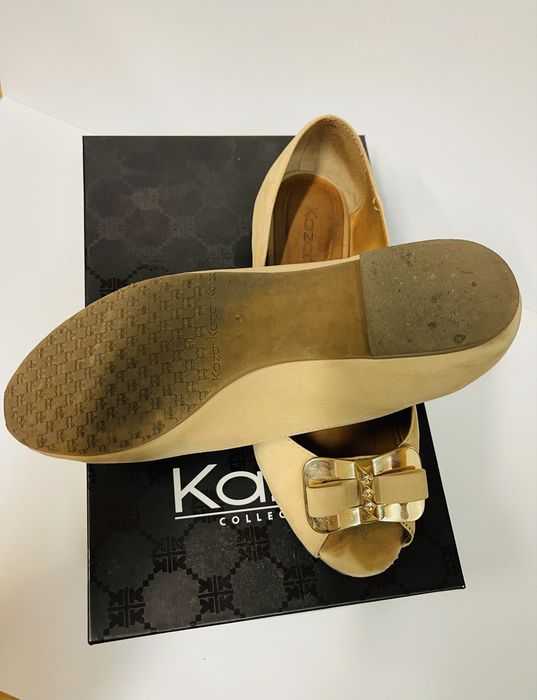 Baleriny KAZAR nubuk beż rozmiar 39