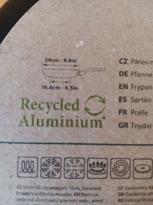 Frigideira - em alumínio reciclado