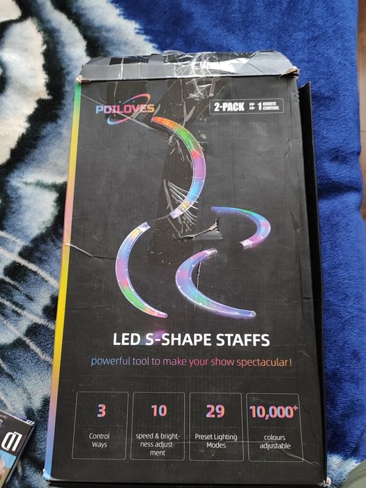 Светодиодные посохи POILOVES S-образной формы