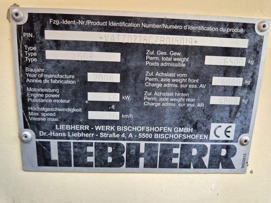 Ładowarka kołowa LIEBHERR L508