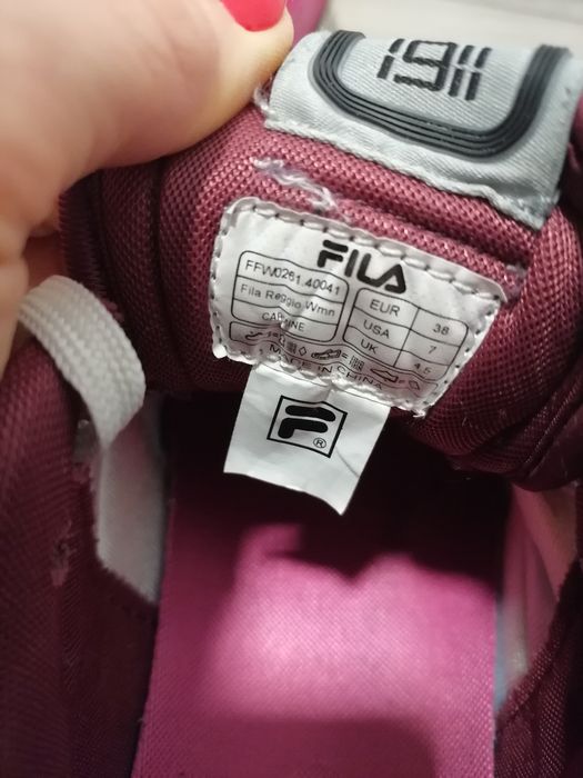 Sneakersy Fila 38 wkładka 24cm  fuksja .