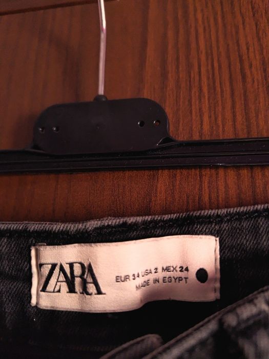 Dzwony ciemne szare Zara rozm 34