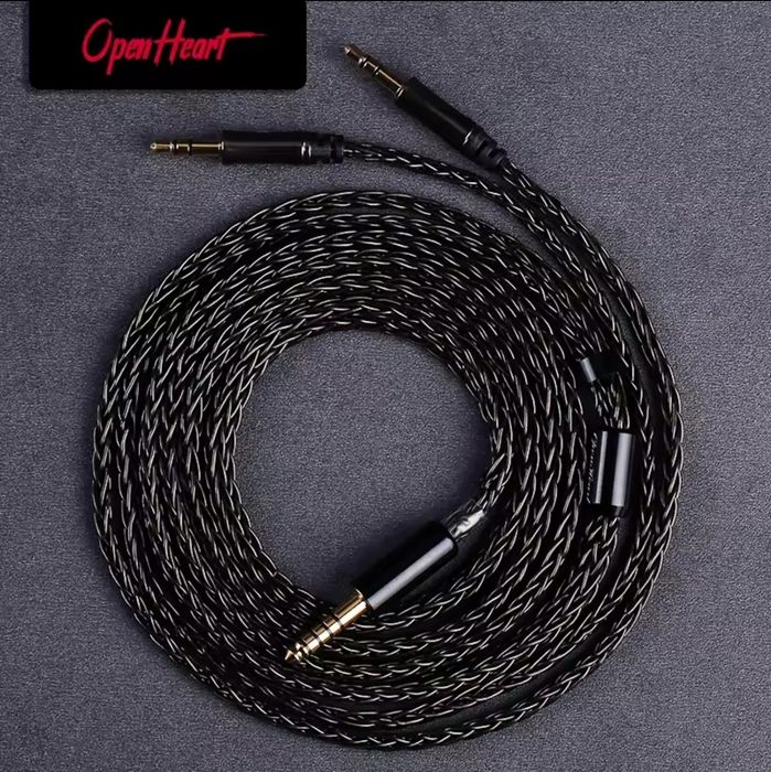 Kabel zbalansowany dla Hifiman, OpenHeart 16-core | 2x 3.5mm -> 4.4mm Pentaconn (2m)