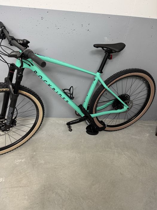 Bicicleta BTT CROSS COUNTRY ROCKRIDER RACE 740 Quadro em Carbono Verde Reba