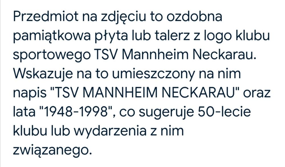 Talerz Dekoracyjny Cynkowy Datowany Zawieszka Cena do Negocjacji